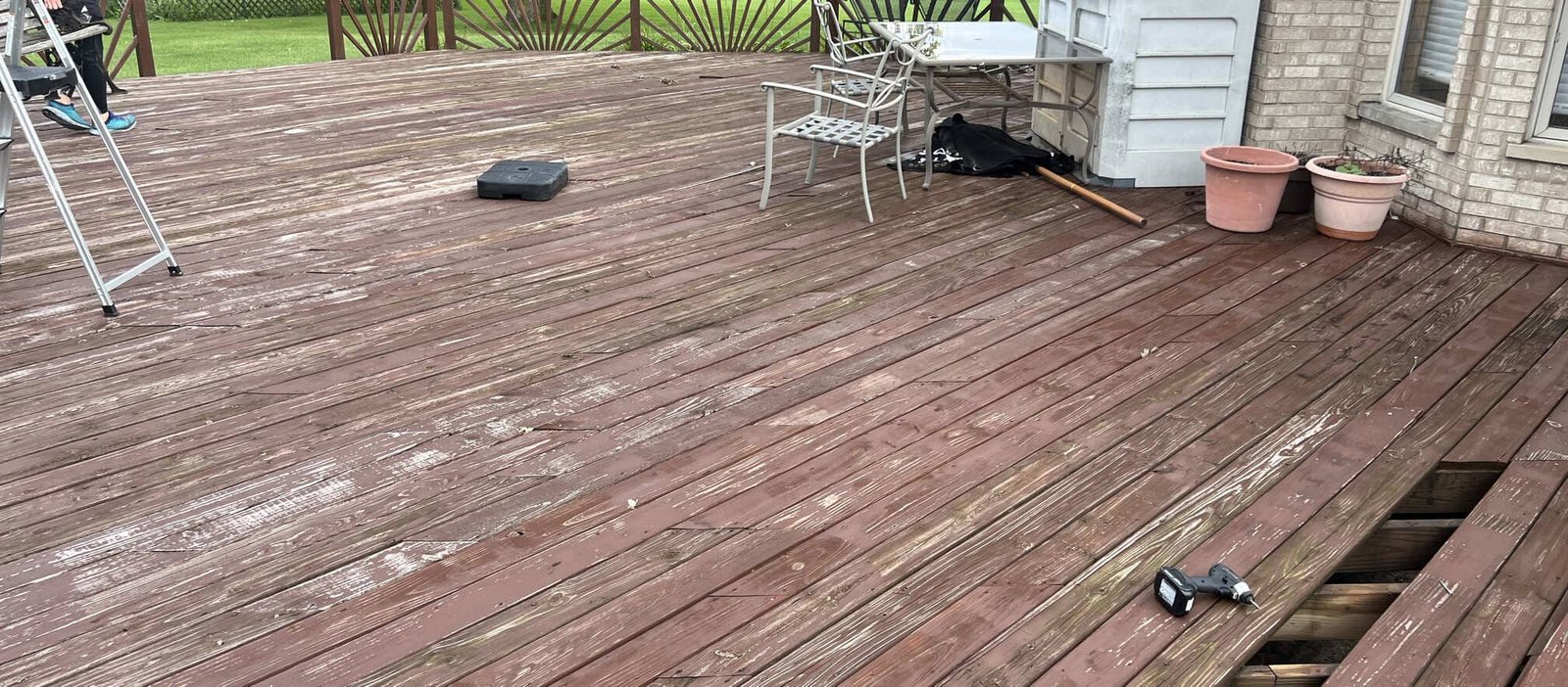 before deck